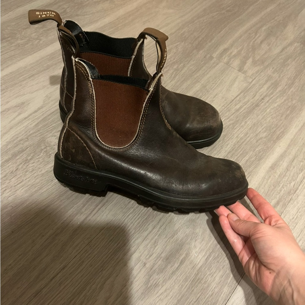 Blundstone 500 premium leather brown boots - Picture 4 of 9